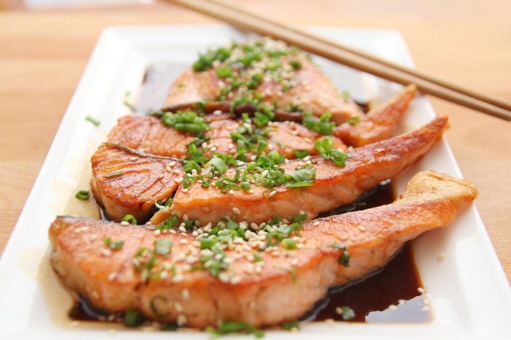 Rezept Gericht schmackhaft Lachs Teriyaki Rezept – Schnell, saftig, japanisch lecker!