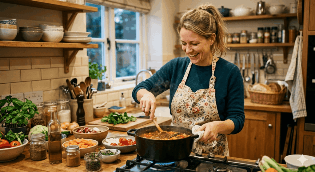 glueckliche Frau beim Kochen rezepte-meile.de Sidebar 1